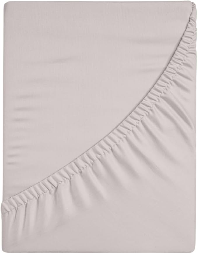 100% Cotton Fitted Sheet Only - Deep Pocket up to 16inch - All-Around Elastic - T-Shirt Fabric Jersey Knit - Extra Soft - Easy Fit - All Season - Comfy (Beige, Full)