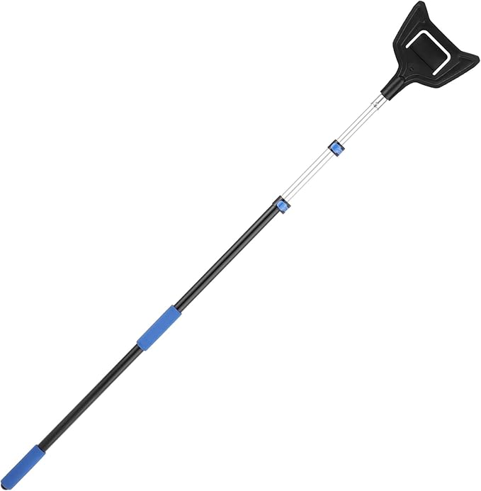 LLCC 9.8ft V Shaped Board Corner Protector Extension Handle, Edge Protector Pole for Flatbed, Adjustable V Edge Guards Handle (4.76ft→9.8ft, 1 Pack)