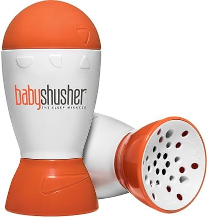 Baby Shusher Portable Sound Machine - Mom-Like 'Shh!' Sound for Baby, Sleeping Soother, Newborn Essentials for Crib, Battery Operated Hush, Travel Friendly, Shower & Registry Gift - 1 Count