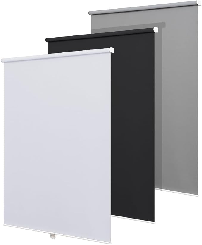 Blackout Roller Shades Blinds Cordless for Windows Without Tools and Drill,Cordless Free-Stop Blinds with Thermal Insulated, Easy to Install (35" W x 72" H, White)
