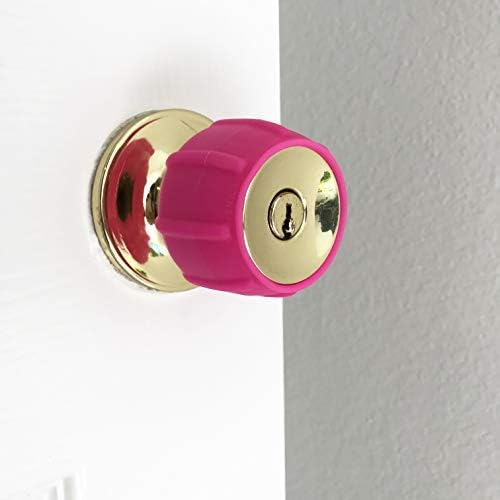 Enjoy Cover New Silicone Door knob Grips Maximum Grip Nonslip Arthritis & Senior Living Aids Grippy Easy Open Fits All Door Knob Universal Size 4 Pack