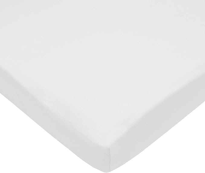 American Baby Company 15" x 33" Fitted Bassinet Sheet, 100% Natural Cotton Jersey Knit, Alphabet/Aqua/White, Soft Breathable, for Boys and Girls, Pack of 3