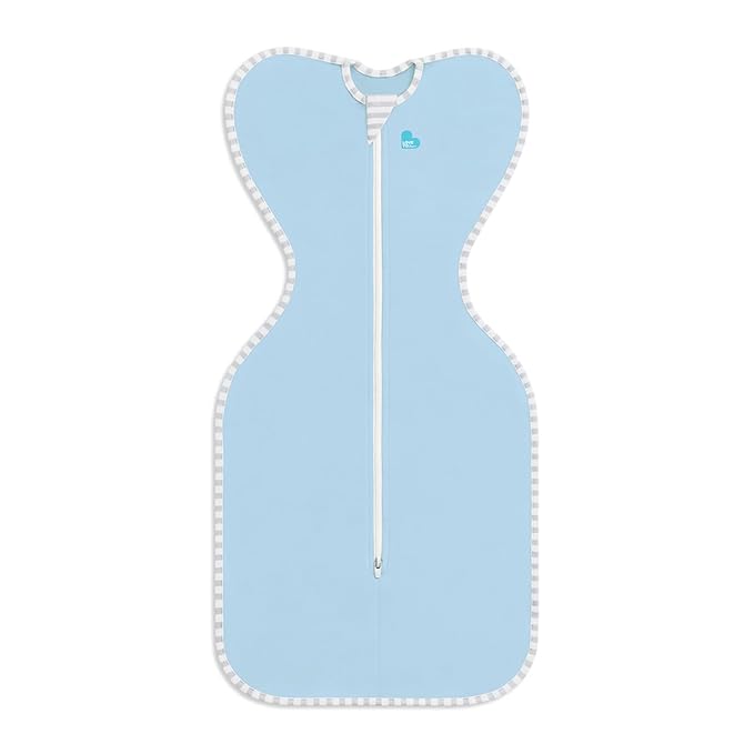 Love to Dream Swaddle, Baby Sleep Sack, Swaddle Up Self-Soothing Swaddles for Newborns, Get Longer N, Snug Fit Helps Calm Startle Reflex, Lite 0.2 Tog Sleep Sack, 13-19 lbs, Blue