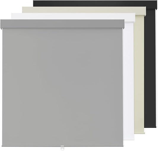 100% Blackout Roller Shades Cordless Blinds for Indoor Windows,Free-Stop Window Shades Pull Down,Thermal Insulated Fabric UV Protection,Blackout Window Guard Blinds for Home,Office,Grey,45" W x 72" H