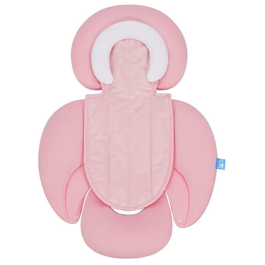 COOLBEBE New 2-in-1 Babybody Pad for Baby Newborn Infants - Extra Soft Stroller Cushion Pads Car Seat Insert, Perfect for Carseats, Strollers, Swings, Pink