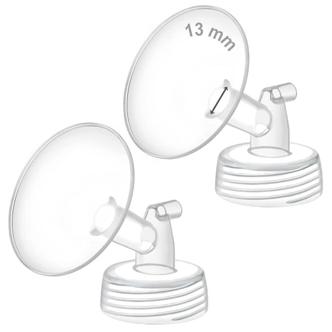 Maymom Wide Neck Pump Part for Spectra S1/S2 Pumps; Incl Wide Mouth Flange; Not Original Spectra Flange; Replaces Spectra Shield