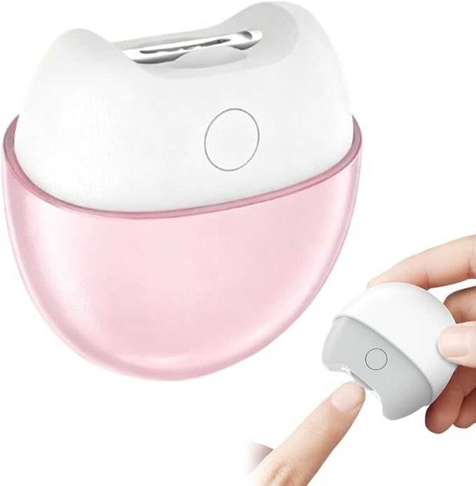 Electric Automatic Nail Clipper with Light, 2-Speed Trimmer, Nail Scraps Storage & Magnetic Cover, Safety Electric Fingernail Trimmerfor Baby, Adult, Seniors, Men, Caregivers (Pink)