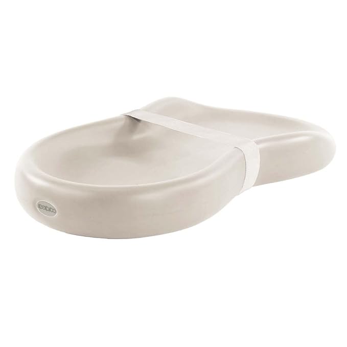 Keekaroo Peanut Changer Baby Vanilla – The Original Made in USA Easy-to-Clean Changing pad and The only Shell Over Foam, Fully Water Repellant, Wipeable Diaper pad, Wipe-Clean Changing pad