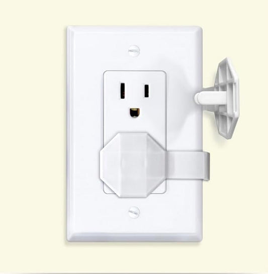Outlet Covers Baby Proofing (6 Pack) – Always-Connected Child Proof Outlet Plug Covers for Electrical Outlets – Easy Install Baby Outlet Covers, 12-Outlet Coverage