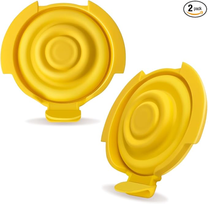 PumpMom-us Membranes Compatible with Medela Pump Parts, Silicone Diaphragm for PersonalFit Flex connectors Replacement Membranes, Pump in Style MaxFlow, Swing Maxi and Freestyle Flex Parts, 2-Pack (2)