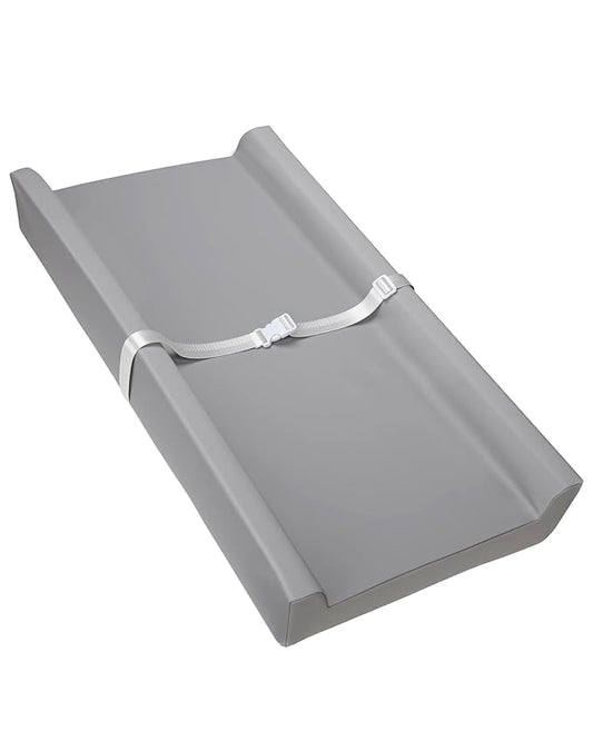 Manlilai Vegan Leather Baby Changing Pad, Waterproof Wipeable Diaper Changing Mat 31.5x16 Inch for Infants, Comfortable Station for Table and Dresser