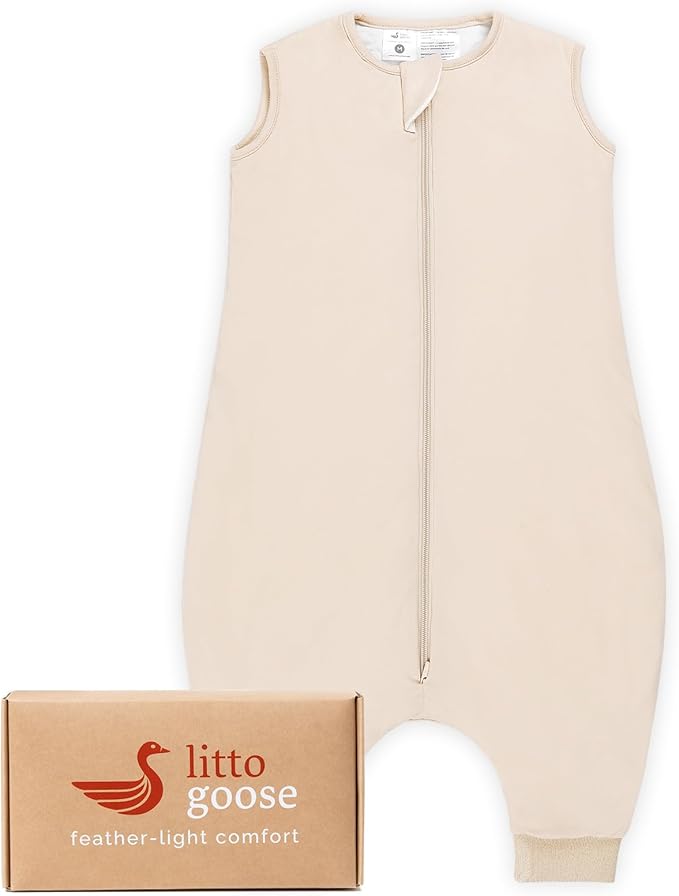 littogoose 1.0 TOG Toddler Sleep Sack with Legs, Baby Wearable Blanket for 6-18-36 Months 3T-4T, Early Walker Baby