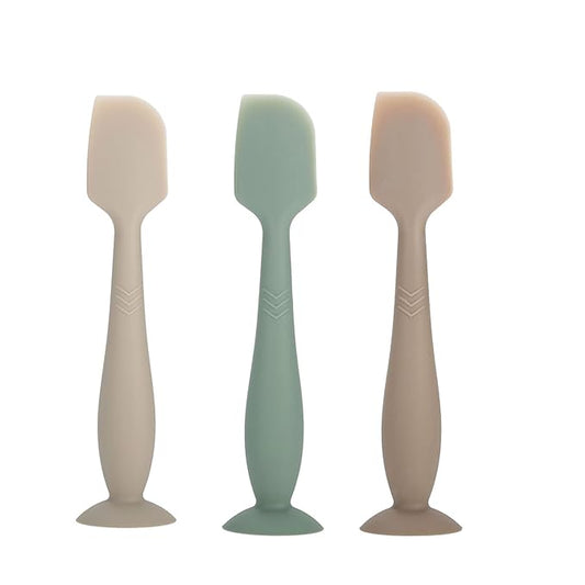 Baby Diaper Cream Spatula - Baby Diaper Rash Cream Applicator for Butt Paste Diaper Cream - Newborn Essentials (gray, green, brown)