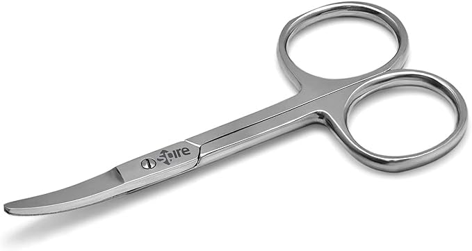 Baby Nail Scissors With Round Tip 4.5" Eyebrow, Dry Skin, Eyelash, Nose Hair For Men And Women Daily Use