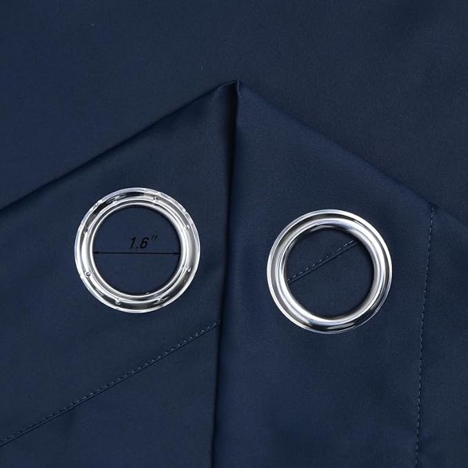 Extra Long Blackout Curtains - 2 Story High Living Room Drapes - Tall Curtains for High Ceiling or Long Window - 144 156 168 192 204 216 240 Inch 12ft-20ft Length(1 Panel,Navy, 52″x228″)