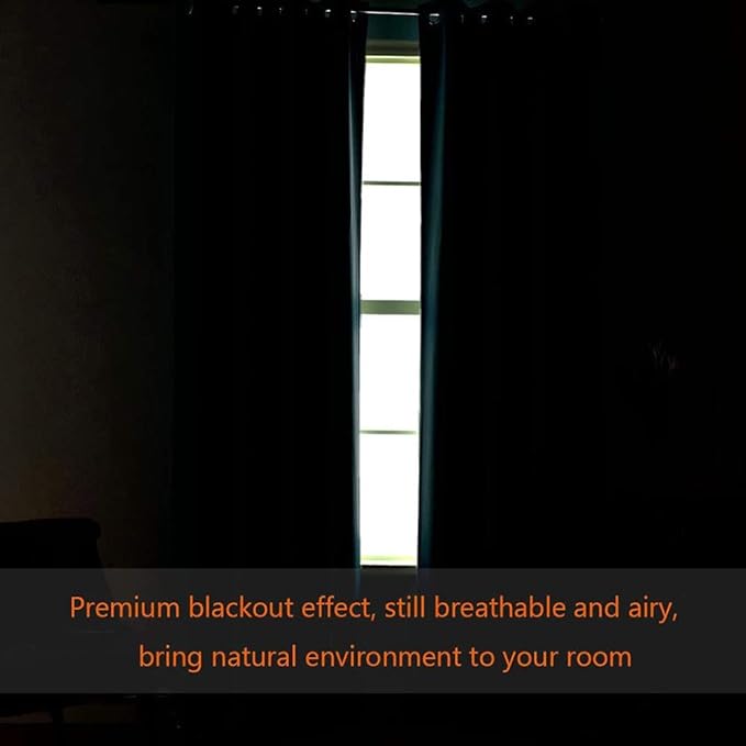 H.VERSAILTEX Blackout Patio Curtains 100 x 96 Inches for Sliding Door Extral Wide Blackout Curtain Panels Thermal Insulated Room Divider - Grommet Top, 8' Tall by 8.5' Wide - Stone