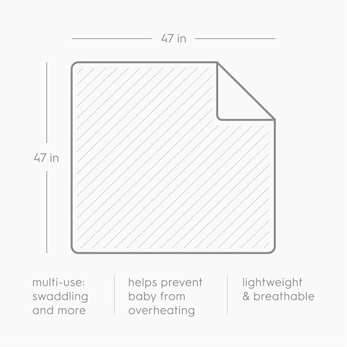Little Unicorn Premium Muslin Swaddle Blanket 3 Pack | for swaddling, Play, Nursing & More | Giftable Set of 3 (Work Trucks)