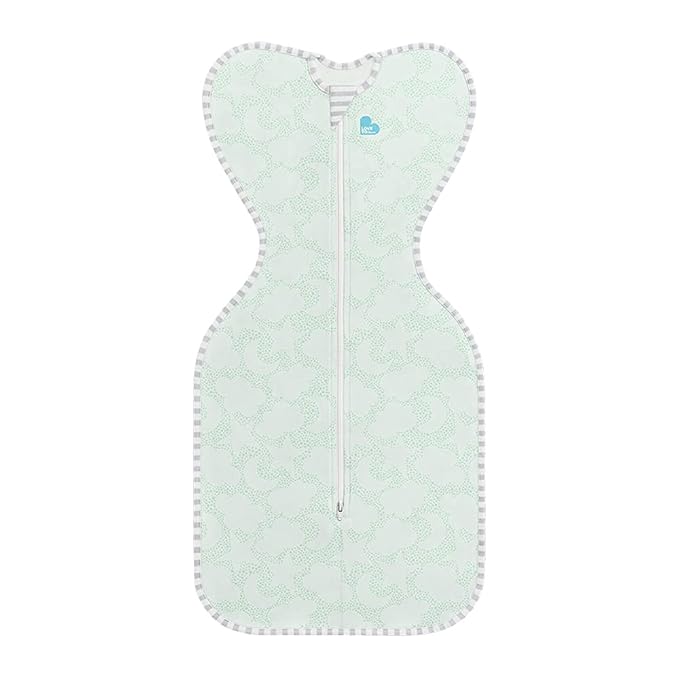 Love to Dream Organic Swaddle, Baby Sleep Sack, Swaddle Up Self-Soothing Swaddles for Newborns, Get Longer Sleep, Snug Fit Helps Calm Startle Reflex, 1.0 Tog Sleep Sack, 8-13lbs, Mint