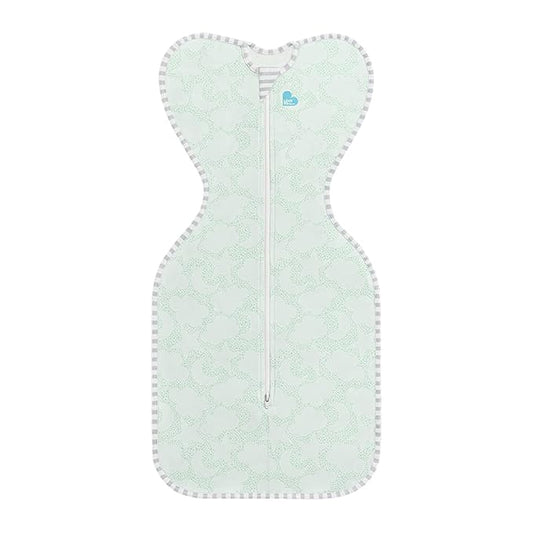 Love to Dream Organic Swaddle, Baby Sleep Sack, Swaddle Up Self-Soothing Swaddles for Newborns, Get Longer Sleep, Snug Fit Helps Calm Startle Reflex, 1.0 Tog Sleep Sack, 8-13lbs, Mint
