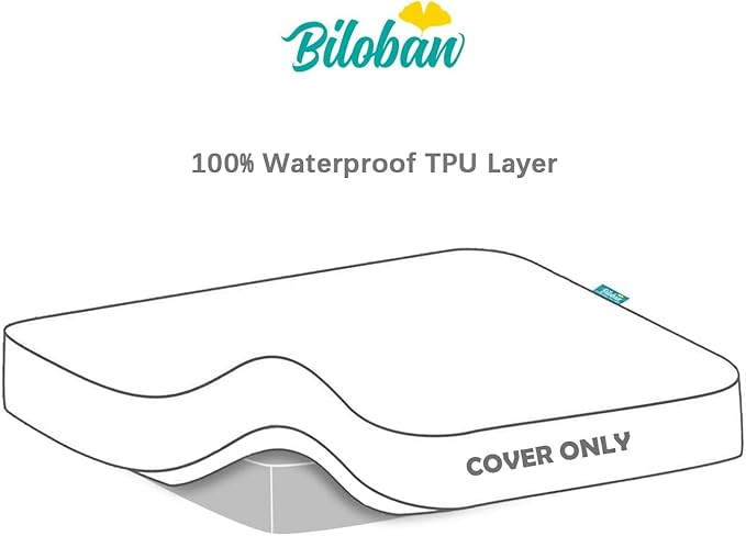 Bassinet Mattress Pad Cover for BCOL, Semphis, bonbay and Li'l Pengyu 3 in 1 Foldable Baby Bassinet Bedside Sleeper, 2 Pack, Waterproof Quilted Ultra Soft Surface