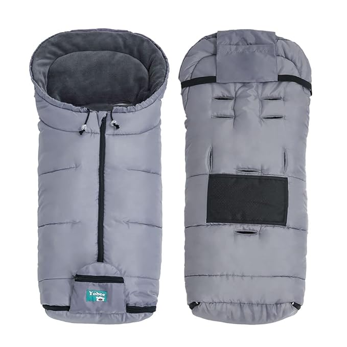 Yobee Toddler Stroller Bunting Bag,Durable and Warm Insulation Materials Baby Footmuff for Stroller, Adjustable Winter Stroller Blanket, Cold Weather Baby Swaddle