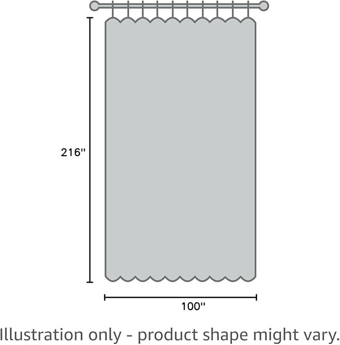 Extra Long Blackout Curtains - 2 Story High Living Room Drapes - Tall Curtains for High Ceiling or Long Window - 144 156 168 192 204 216 240 Inch 12ft-20ft Length(1 Panel,Greyish White, 100″x216″)