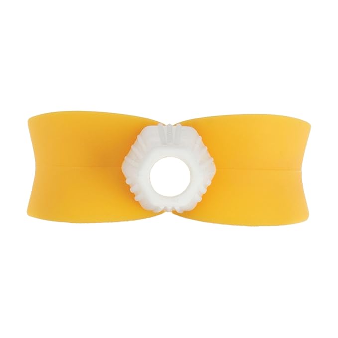 Nuby Banana Hollow Tube Silicone Teething Toy - Gum Massaging Baby Teething Relief Toy for 3+ Months