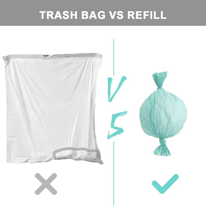 Diaper Disposal Liner Refills Compatible with Janibell Akord 330 Slim Adult Diaper Disposal System,Adult Diaper System, Lightly Scented, 4 Pack