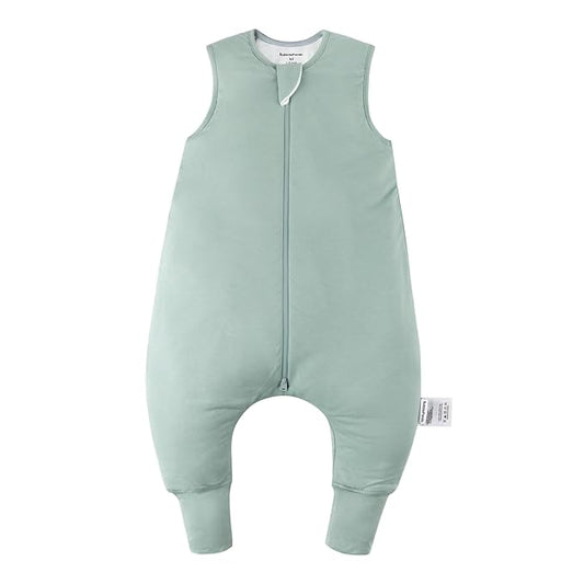 BubblePanda Rayon Made from Bamboo Toddler Sleep Sack with Feet 12-24 Months 1.0 Tog Ultra Soft Toddler Sleeping Sack 1t-2t Sleep Bag Walker Quilted Wearable Blanket with Legs 2-Way Zipper Lightweight