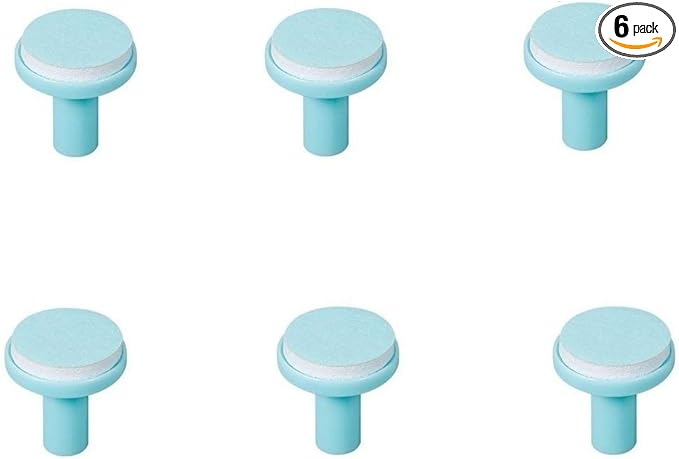Baby Nail File Replacement Heads, Safe Electric Nail Trimmer Pads Refills Grinder Buffer Attachments Nail Care Tool for Newborn Infants Toddlers Kids 6+ Months Up 6 Pack Blue