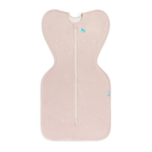 Love to Dream Swaddle UP, Baby Sleep Sack, Self-Soothing Swaddles for Newborns, Snug Fit Helps Calm Startle Reflex, New Born Essentials for Baby, 1.0 TOG, 5-8.5 lbs, Powder Pink Twinkle
