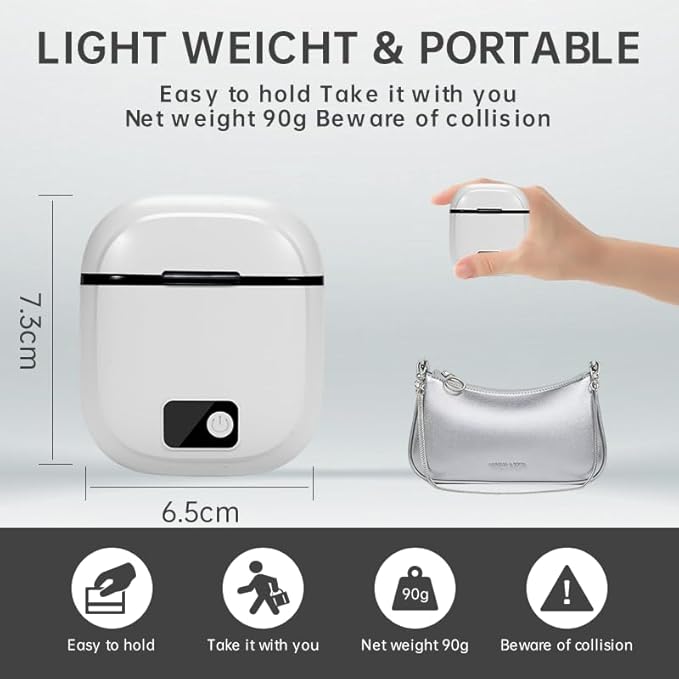 Electric Nail Clipper – 3-Speed Rechargeable Nail Trimmer with LED Light, Quiet Motor & Nail Debris Collector – Safe Automatic Fingernail & Toenail Cutter for Babies, Kids & Seniors