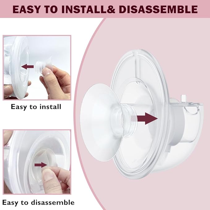 IVARONAL Flange Insert 8PCS 15/17/19/21mm*2Pcs Compatible with Momcozy M9/M6/M5/S12 Pro/V1 Pro/V2 pro, Spectra/Medela/Elvie/NCVI/TSRETE/eufy/Lansinoh/Paruu/MomMed Breast Pump 24mm Shields/Flanges