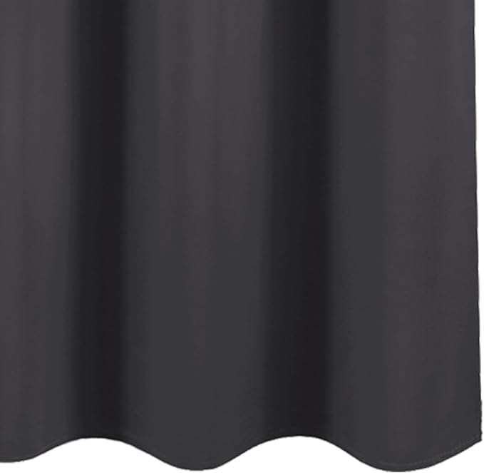 LEMOMO 100% Blackout Curtains 42 x 63 Inch Dark Grey Curtains 2 Panels Darkening Thermal Insulated Bedroom Curtains