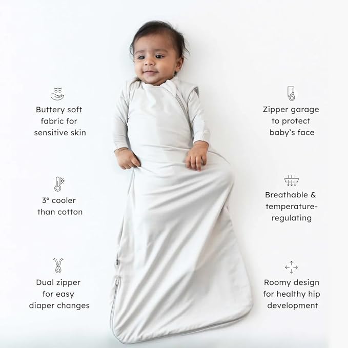 KYTE BABY Unisex Sleep Bag for Babies and Toddlers, 97% Rayon Made From Bamboo, 3% Spandex, 0.5 Tog (XL, Sakura)