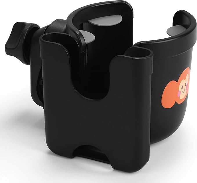Accmor 2-in-1 Walker Cup Holder with Phone Holder, Wheelchair Cup Holder, Rollator Cup Holder, Cup Phone Holder for Walker, Wheelchair, Rollator, Mobility Scooter