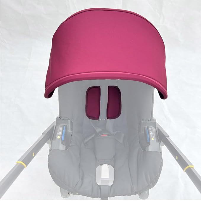 Stroller Replacement Accessories Canopy, Colorful Sun Shade Compatible with Doona Car Seat & Strollers (Wine Red)