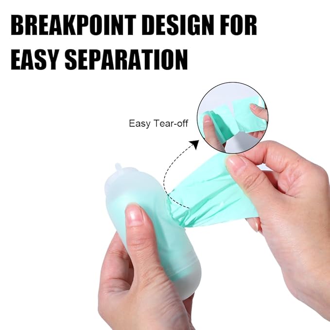 USBOO Diaper Bags Disposable for Baby - 20 Refill Rolls (300 Pack) Diaper Trash Bags with Dispenser, Diaper Bag Accessory, Fresh Powder Scent