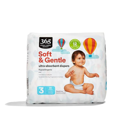 365 by Whole Foods Market, Diapers Size 3, 31 Count