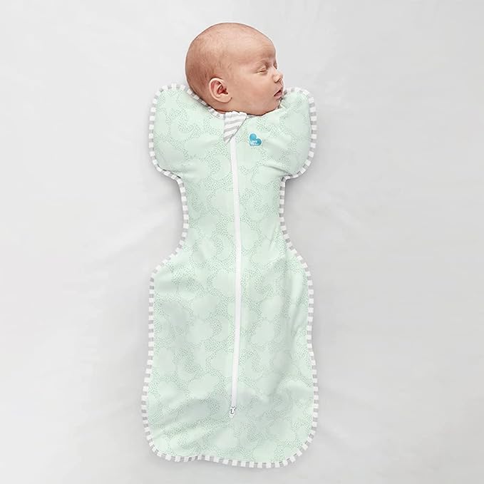 Love to Dream Organic Swaddle, Baby Sleep Sack, Swaddle Up Self-Soothing Swaddles for Newborns, Get Longer Sleep, Snug Fit Helps Calm Startle Reflex, 1.0 Tog Sleep Sack, 8-13lbs, Mint