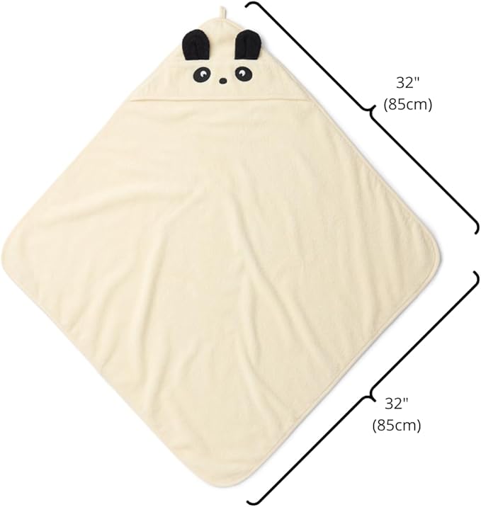 Baby Hooded Towel – Organic Cotton Baby Bath Towels – Baby Towels, Baby Bath Towels for Baby Boy, Baby Girl, 32" x 32" Super-Soft and Absorbent Baby Towels for Newborn (Panda)