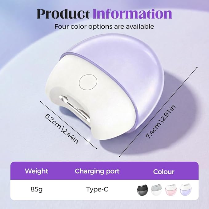 Electric Nail Clipper, 2026 New 3 in 1 Nail Clippers with Led Light & Nail Scraps Storage, Safety Electric Fingernail Trimmer File for Baby, Women, Seniors (Black)