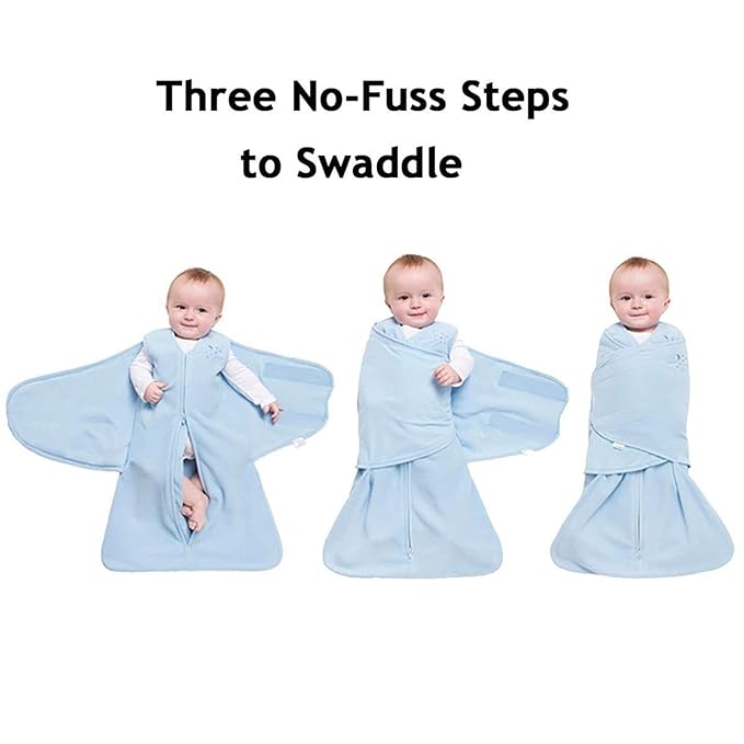 HALO Micro-Fleece Sleepsack Swaddle, 3-Way Adjustable Wearable Blanket, TOG 3.0, Soft Pink, Preemie