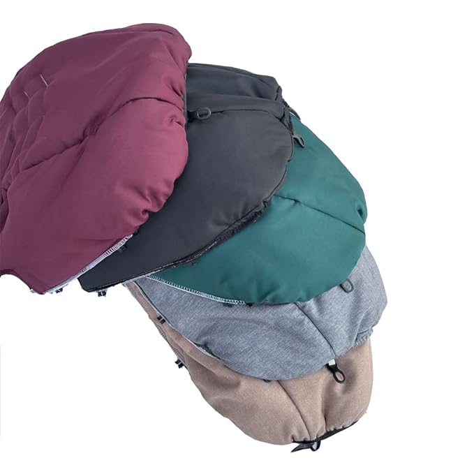 Replacement Canopy & Seat Cushion Set Compatible with Doona+ Car Seat Stroller - Sunshade Cover & Textile Fabric Accessories - Breathable, Machine Washable (Black&Green)