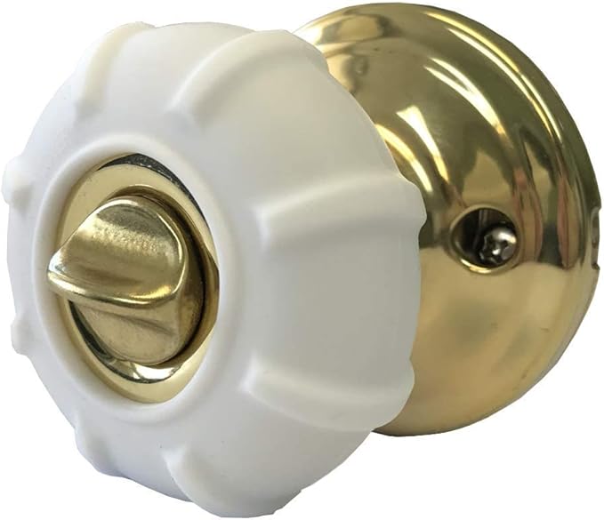 Enjoy Cover - Door Knob Cover Grips Non Slip Arthritis & Senior Living Aids Grippy Easy Open Decorative. Simple Functional Effective Solution- 4 Pack (White, Cove)