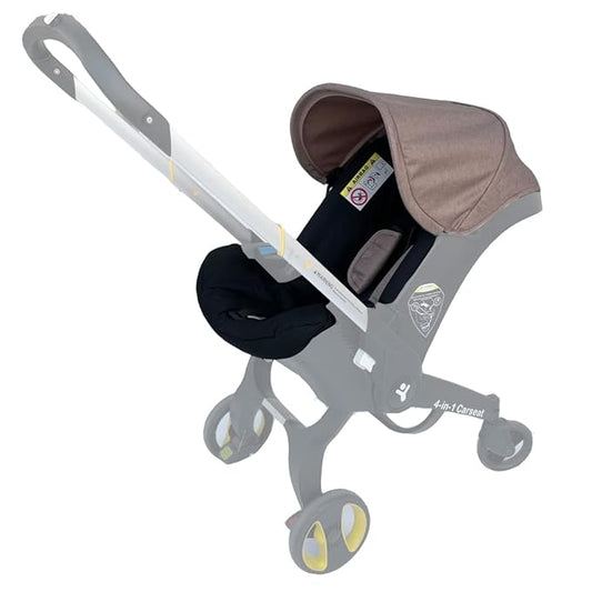 Changing Washing Kit,Canopy Sunshade Cover,Compatible with Car Seat Doona Strollers (Beige&Black)