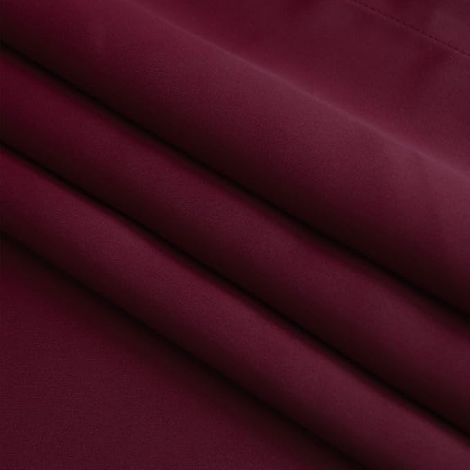 Extra Long Blackout Curtains - 2 Story High Living Room Drapes - Tall Curtains for High Ceiling or Long Window - 144 156 168 192 204 216 240 Inch 12ft-20ft Length(1 Panel,Burgundy, 52″x156″)