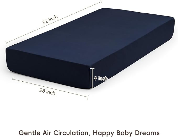 david's kids 4 Pack Fitted Crib Sheets, Ultra Soft Breathable Comfortable Baby Sheet Set for Boys Girls Neutral, 28x52 Inch Fits Standard Crib and Toddler Mattresses, Navy Space