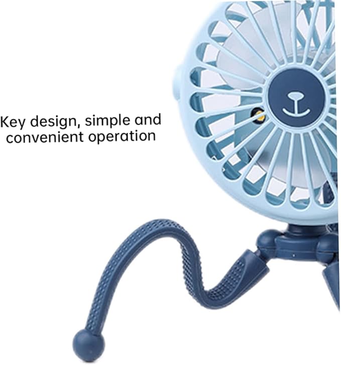 Portable Fan USB Baby Stroller Fan Clip on Mini Tripod for Baby Stroller Car Seat Traveling pushchair cooling fans
