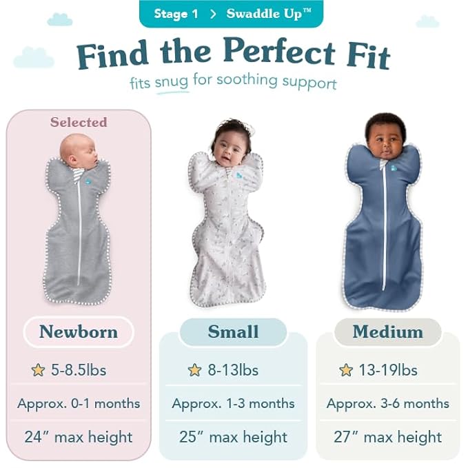 Love to Dream Swaddle Up, Arms Up Position, Light and Ultra Breathable Cotton, Versatile Wearable Blanket Spring, Summer, Sleep Bag - 0.2TOG, 5-8.5lbs, You are My White